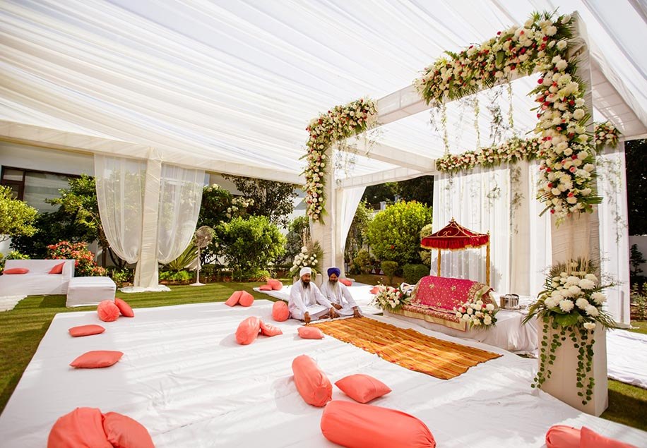 A floral canopy for an Indian wedding